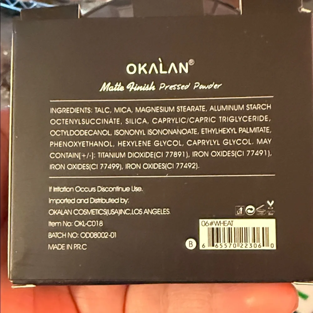 Okalan Matte Finish Pressed Powder - Cream